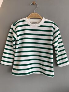 Unisex çizgili sweatshırt