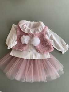 Yelekli Tütülü Bebek Takım